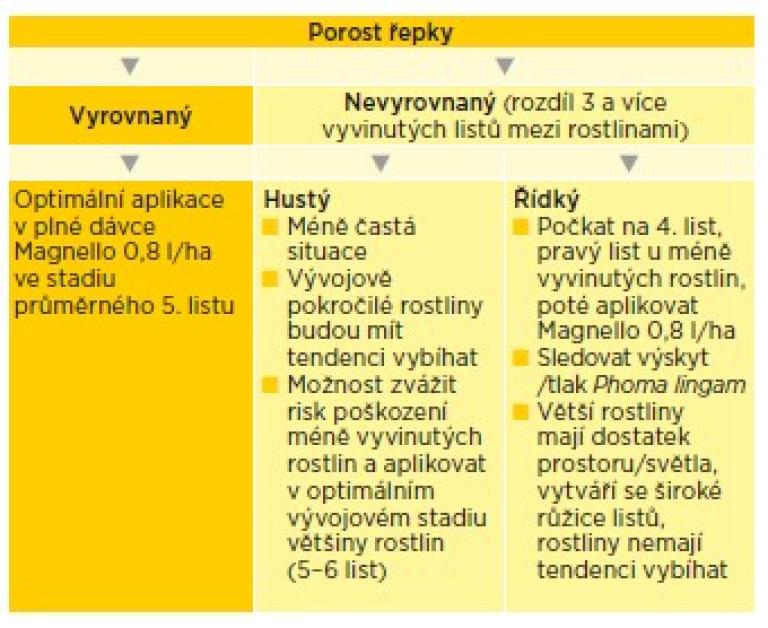 podzimní aplikace přípravku Magnello