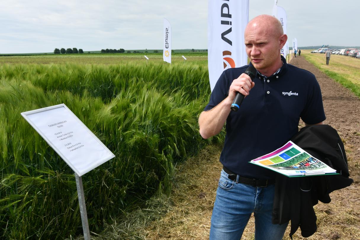 Ing. Ladislav Režo na Polním Dni Syngenta