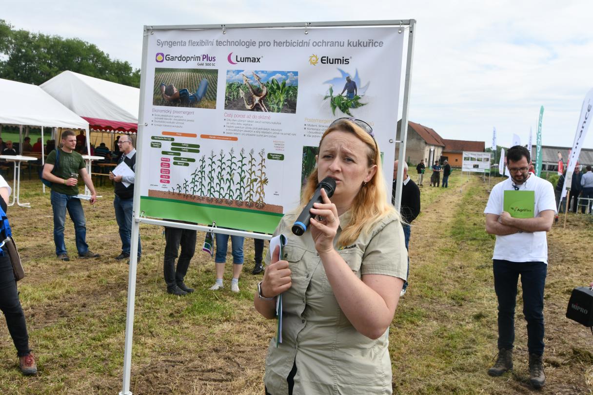 Ing. Helena Bochová na Polním dni Syngenta