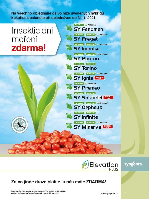 Akce insekticidní moření osiva kukuřice zdarma